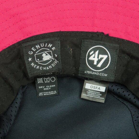 47 Atlanta Braves Bucket Hat Mens Blue Panama Pail Mesh Lining New - Picture 9 of 10